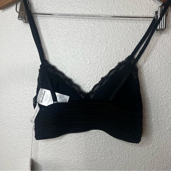 One teaspoon black fox bodice triangle lace bralette Top NEW EXTRA SMALL XS - Picture 5 of 8